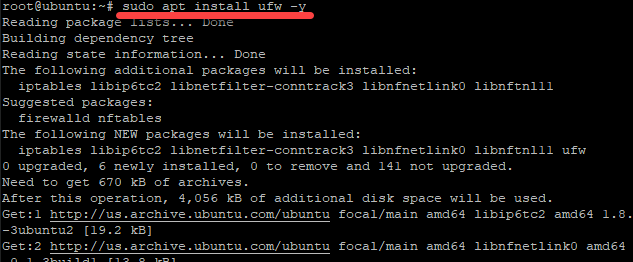 Installing UFW on Ubuntu