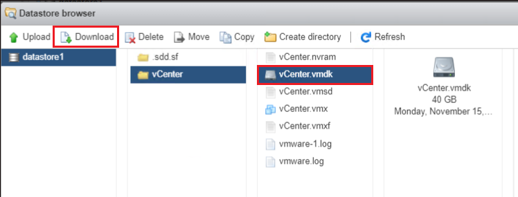 Copying VMs via the Datastore Browser