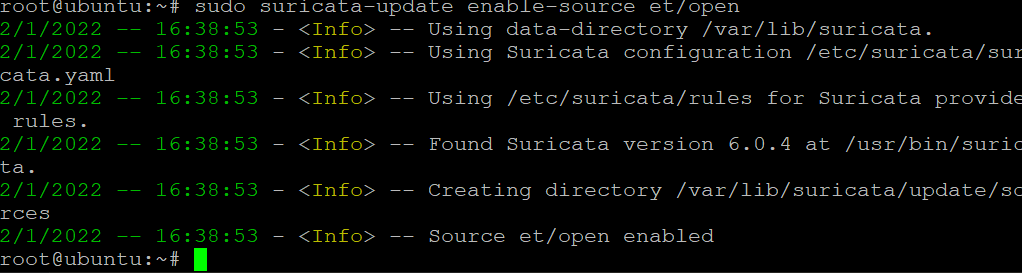 Fetching the et/open rulesets