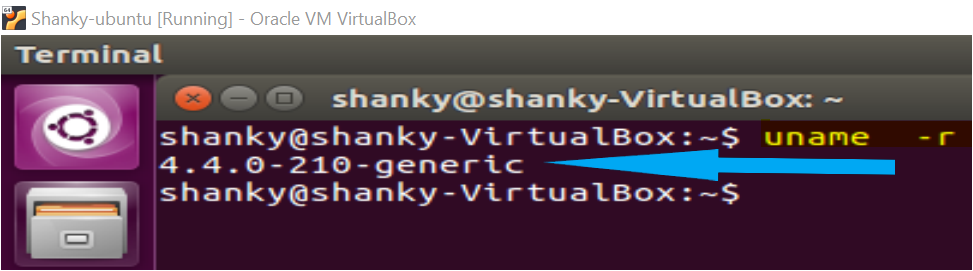 Verifying the kernel from the console