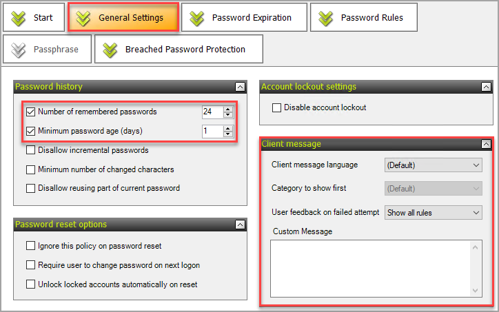 General Settings