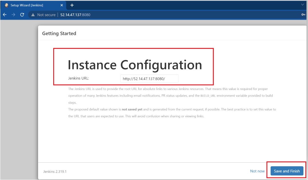 Configuring the Jenkins Instance