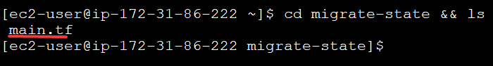 Previewing the migrate-state directory