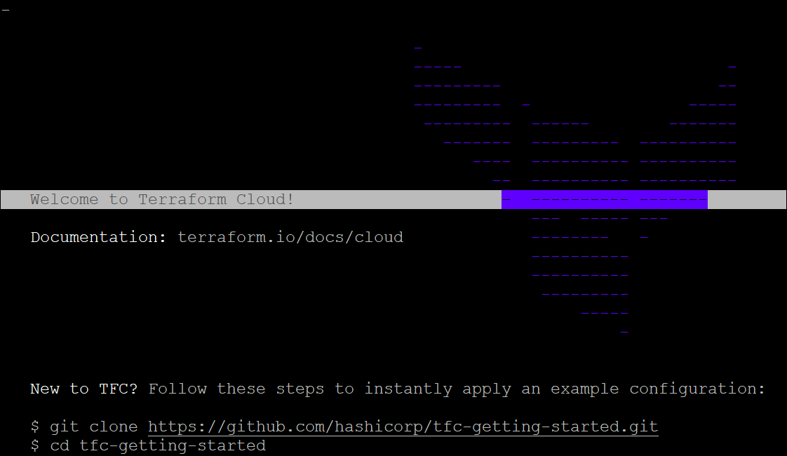 Confirming if you have successfully logged in to Terraform Cloud