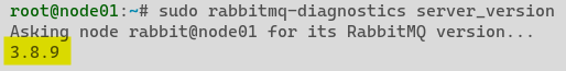 Checking RabbitMQ version