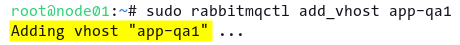 Creating a virtual host (app-qa1)