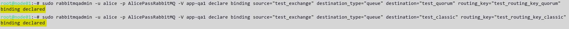 Creating Binding for Classic and Quorum Queues