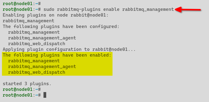Enabling RabbitMQ Management Plugin