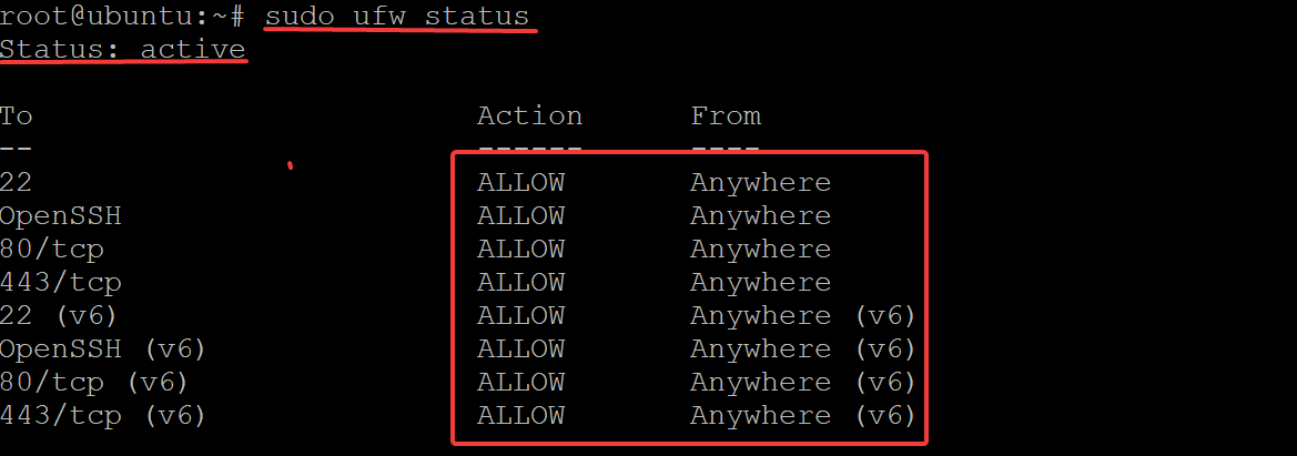 Checking the status of your firewall