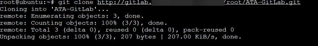 Cloning the ATA GitLab project