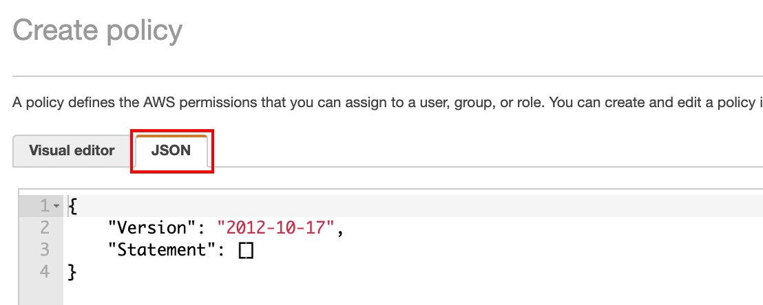 Choosing JSON as the policy format