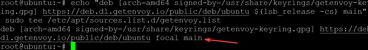 Adding the Envoy Proxy Server's Official Repository