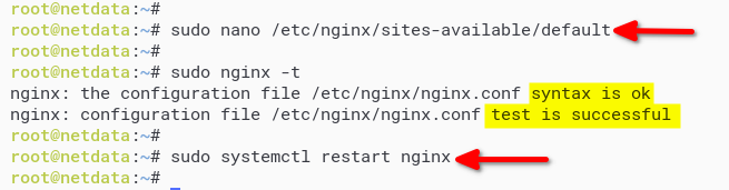 Verifying NGINX Configuration and Restarting NGINX Service