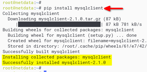 Installing mysqlclient Module for Python