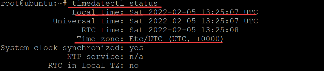 Verifying the Time Zone