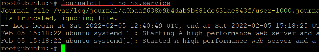 Filtering Journal Entries from an NGINX web-server unit