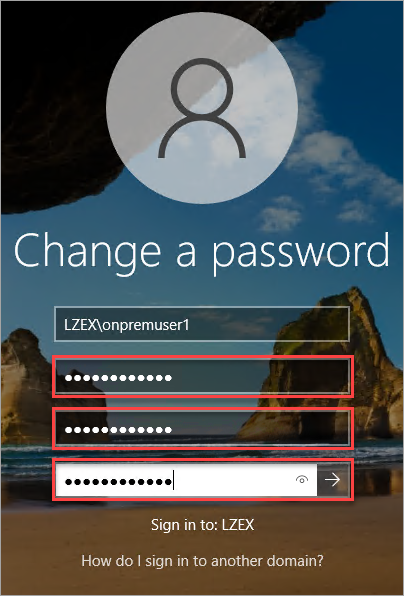 Changing a password