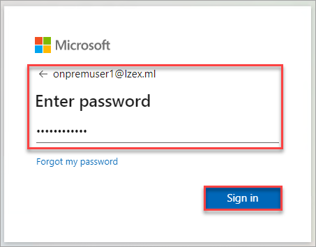 Signing in to Azure AD