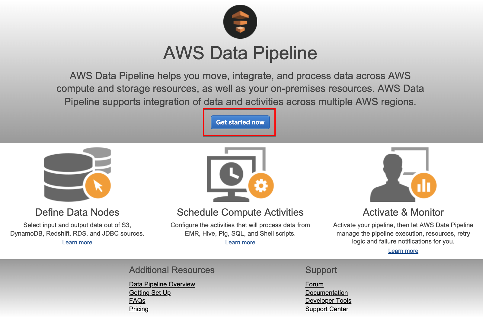 Getting Started with AWS Data Pipeline