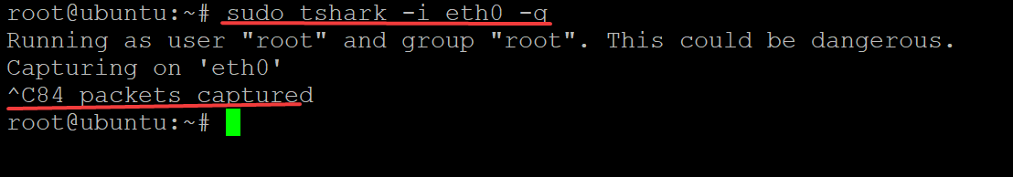 Capturing Packets and Prints the Total Number of Captured Packets