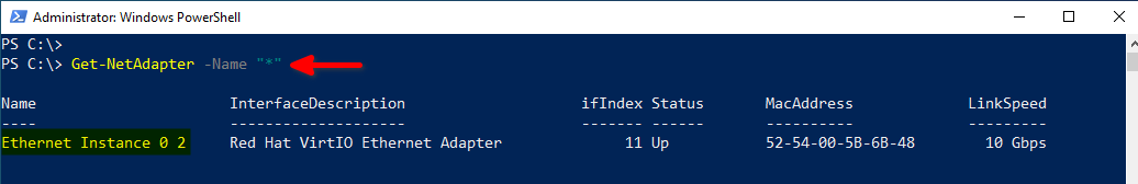 Checking available Ethernet with PowerShell