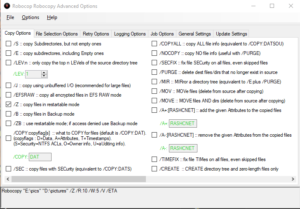 Robocopy GUIs: Driving Robocopy with the Mouse