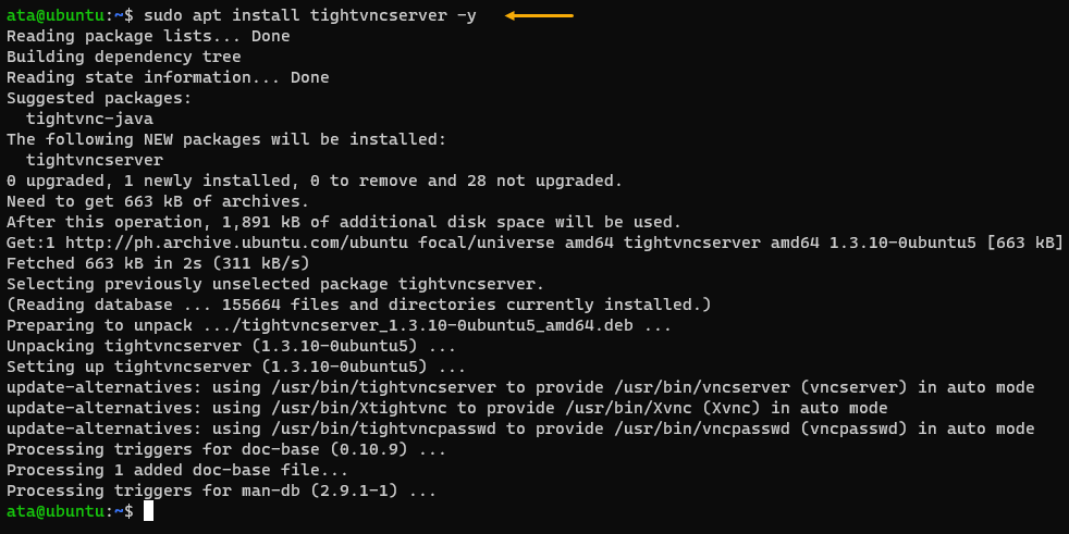 Installing TightVNC as an Ubuntu VNC server