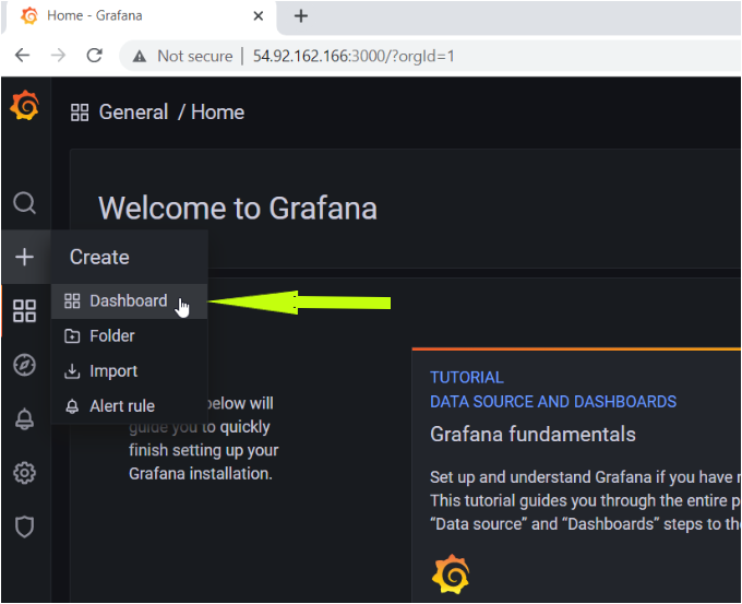 Creating the Grafana Dashboard 
