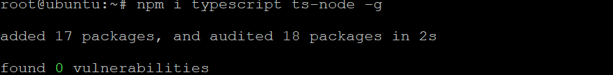 Installing ts-node and all Dependencies