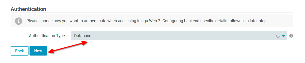 Setting Authentication Type