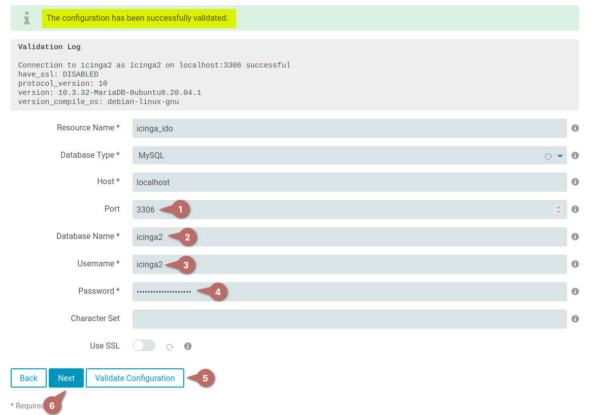 Setting Database for Monitoring Module