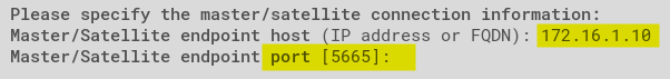 Setting Master Server IP Address