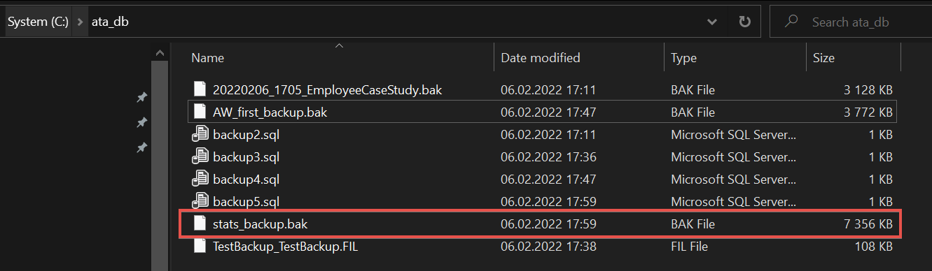 Showing backup SQL script output that had progress stats in PowerShell. 