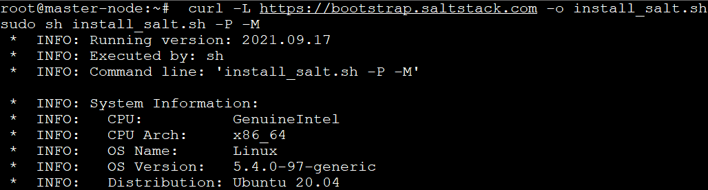 Downloading the Bootstrap Script and Installing Salt