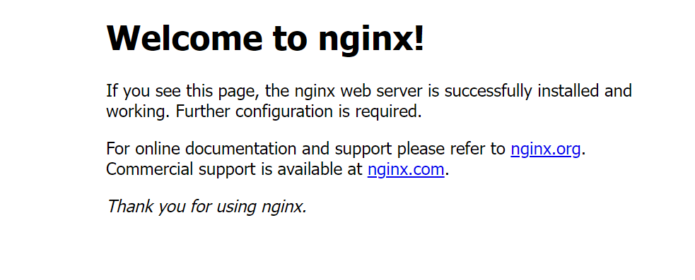 Viewing the NGINX Welcome Page