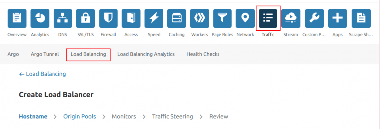 Initiating Cloudflare Load Balancing 