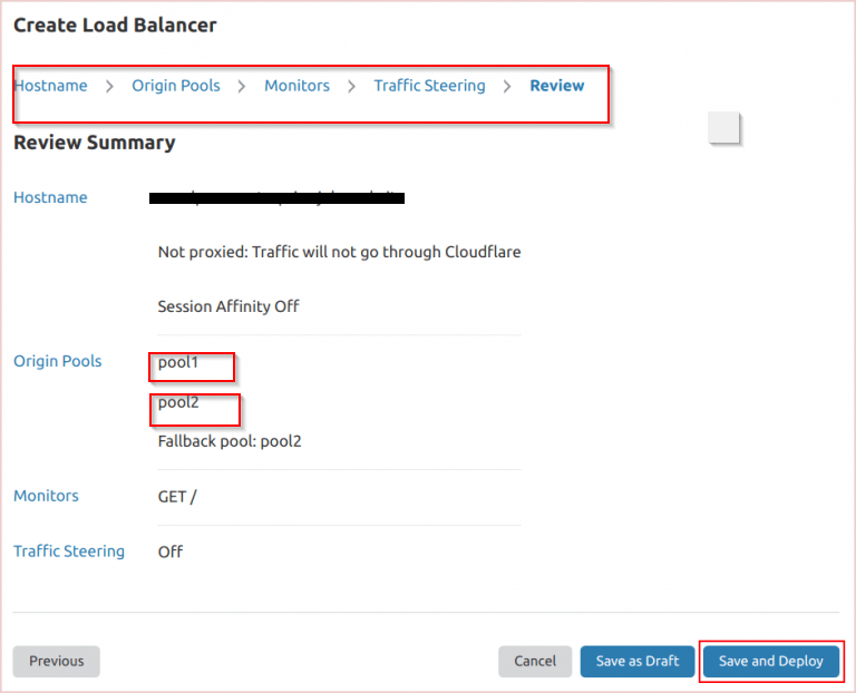 Saving a Load Balancer