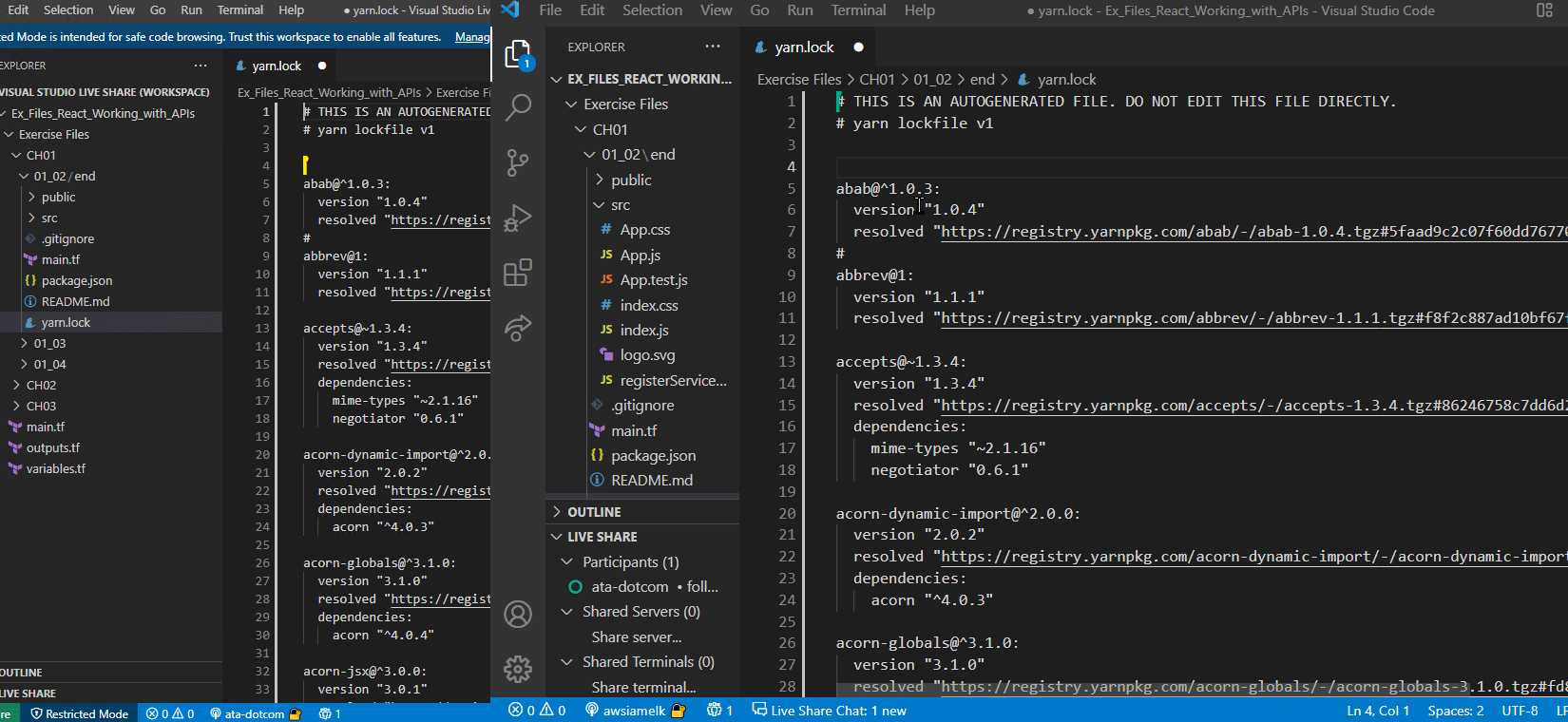 Viewing Changes Reflecting in Real-time 