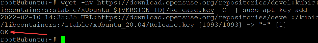 Adding the repository key to APT's list of trusted keys