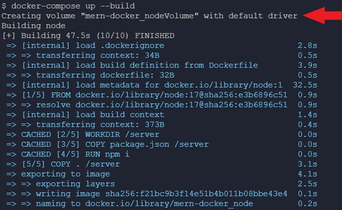 Building the node image with Volume Configured