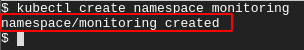 Creating a Namespace