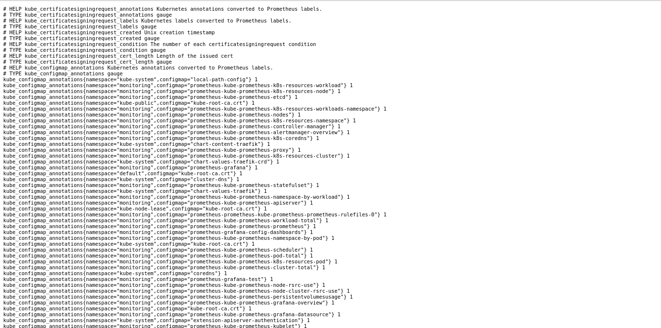 Listing Cluster Internal State Metrics