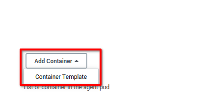 Creating container template for Jenkins agent pods