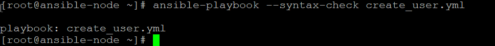 Rechecking Syntax on Playbook