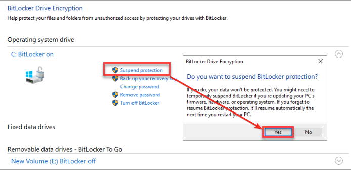 How to Bypass Bitlocker by Suspending BitLocker Protection