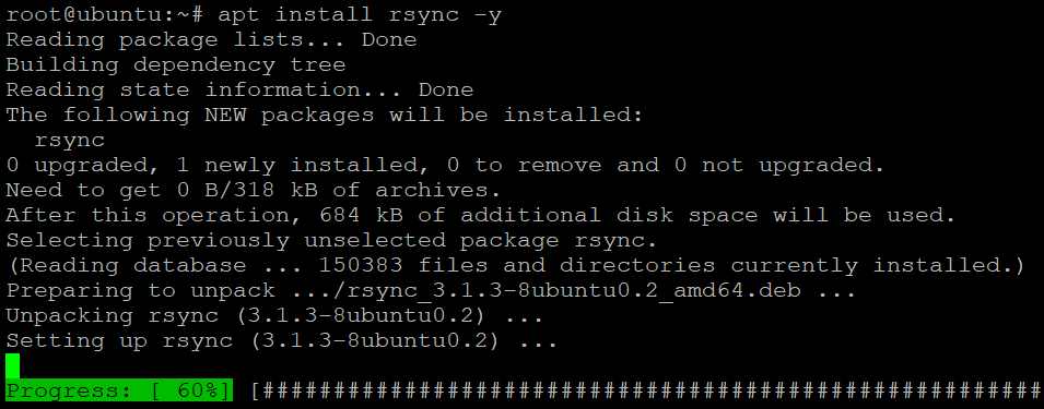 Installing the RSync package