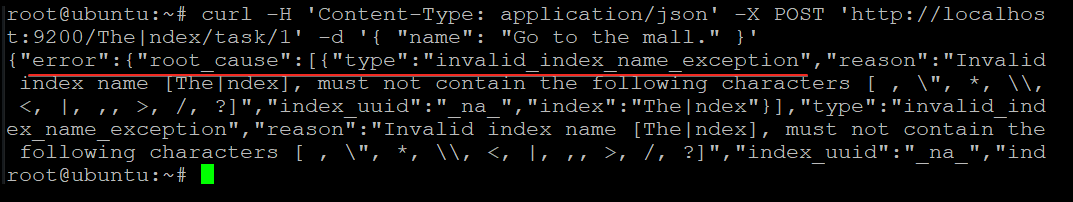 Getting Index Naming Error