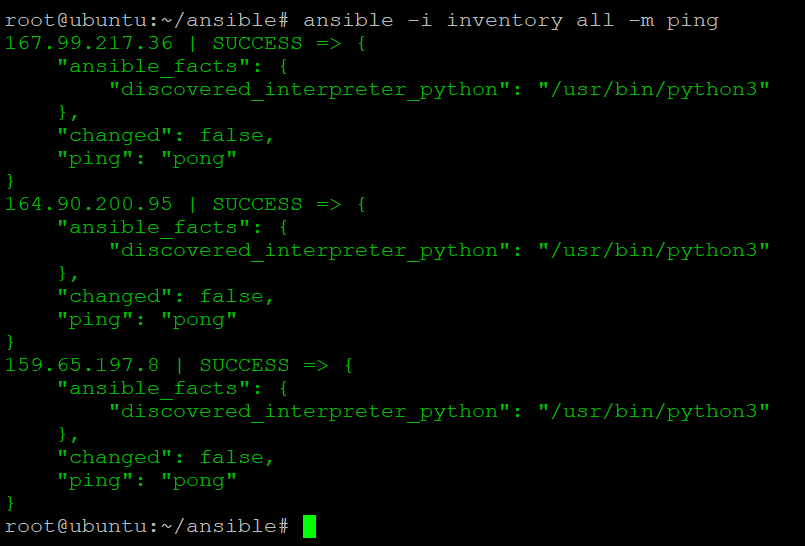 Testing Ansible Node Connectivity