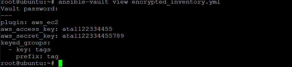 Decrypting the encrypted_inventory.yml File