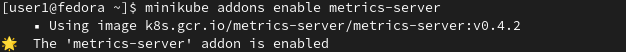 Enabling the Metrics Server Addon